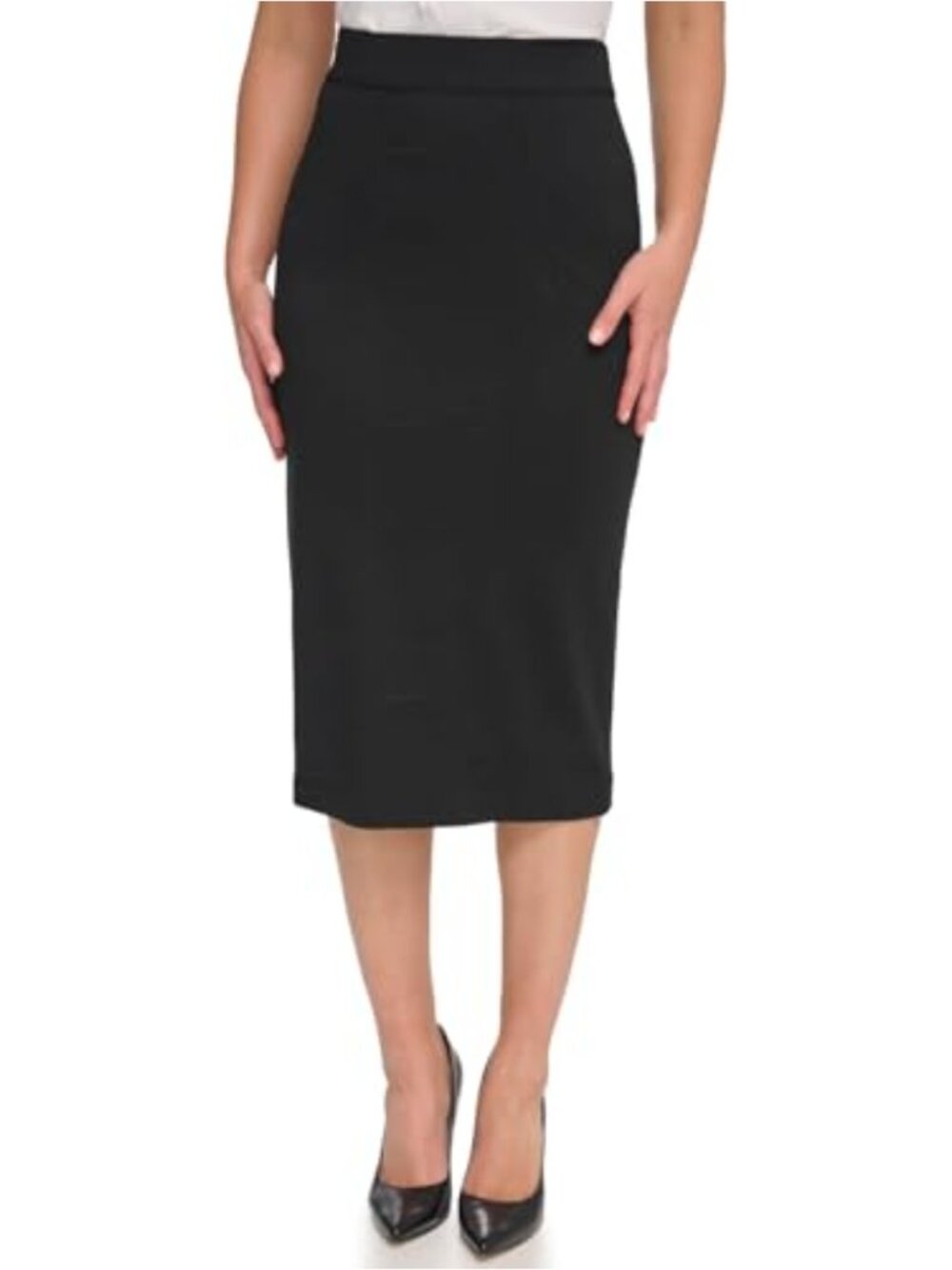 Tommy Hilfiger Ponte A-Line Midi Skirt Business Casual Suiting Skirt